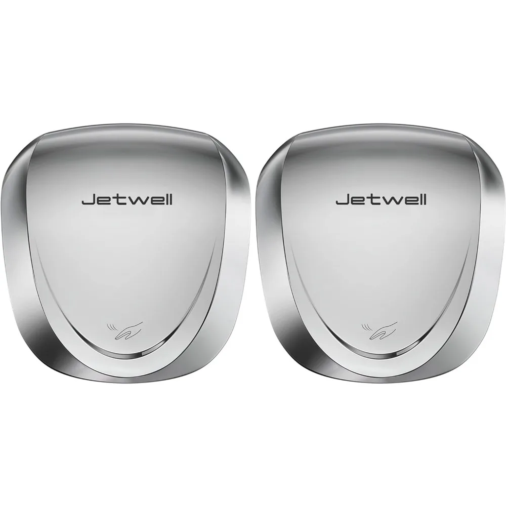 JETWELL 2Pack UL Approved Commercial Hand Dryer with HEPA Filter- Automatic High Speed Stainless Steel Hand Dryers