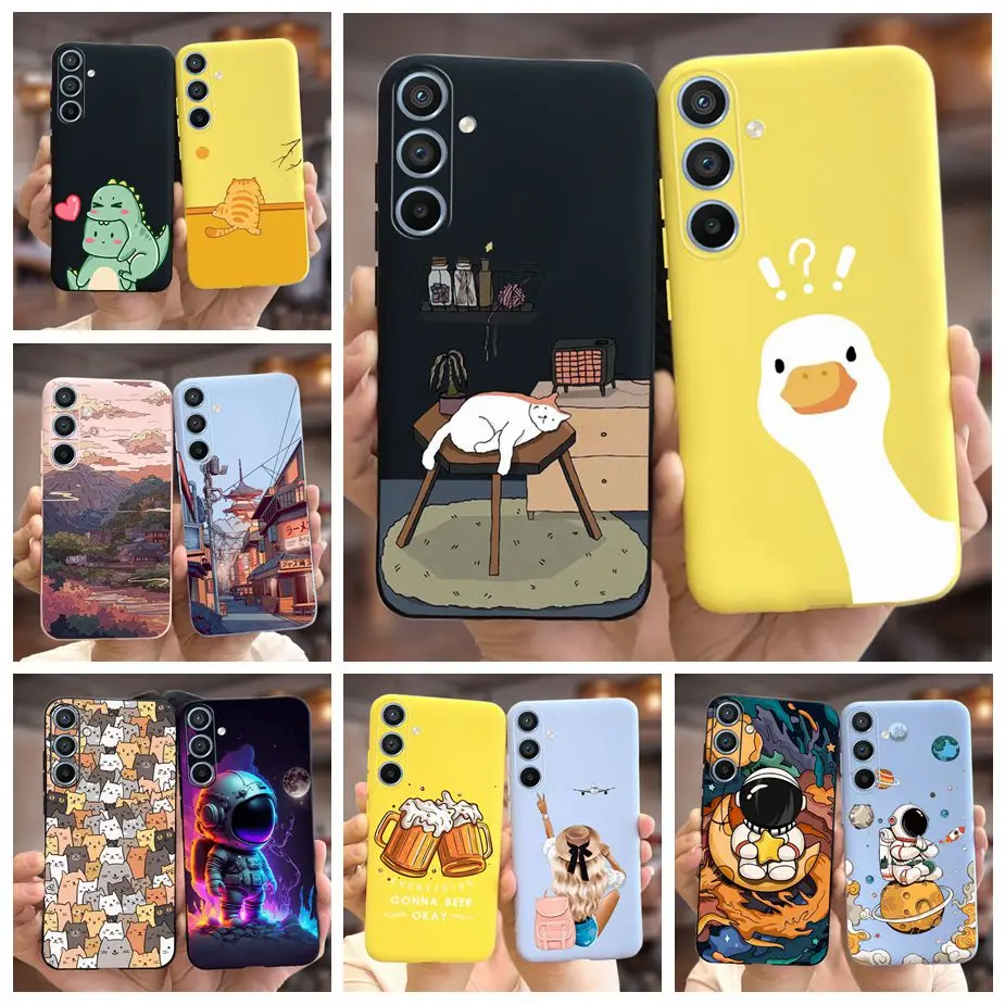 For Samsung Galaxy A54 5G Case SM-A546B Cute Candy Painted Cover Soft Silicone Phone Case For Samsung A54 M 54 Galaxy M54 Fundas