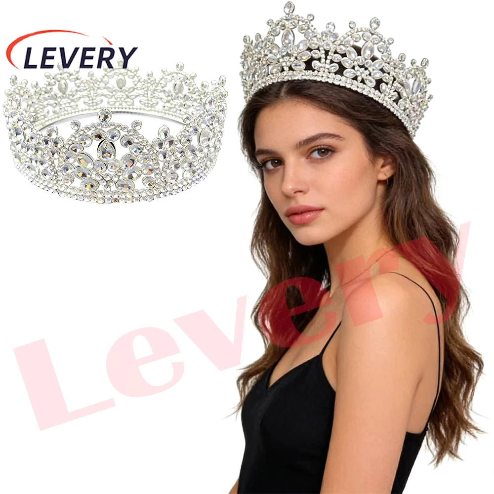 

Luxury Pageant Tiara and Crowns for Women Crystal Queen Crown, Wedding Tiaras for Bride Princess Crown Headpiece for Bridal Birt