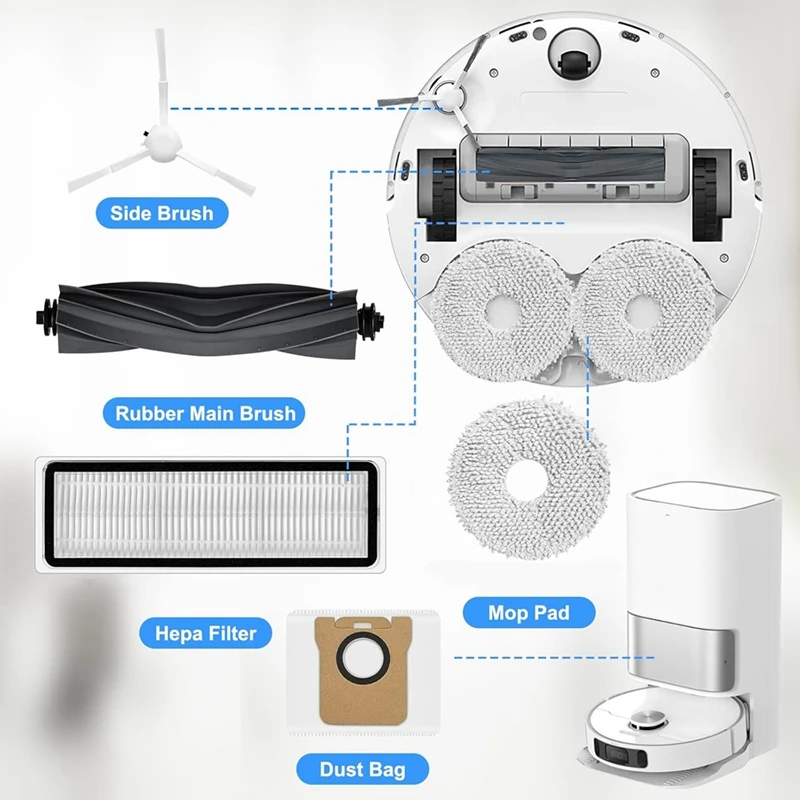 HOT! For Xiaomi X20+ / X10+, For Dreame L10s Ultra, L10 Ultra, S10, S10 Pro, S20, S20 Pro Robot Vacuum Replacement Parts
