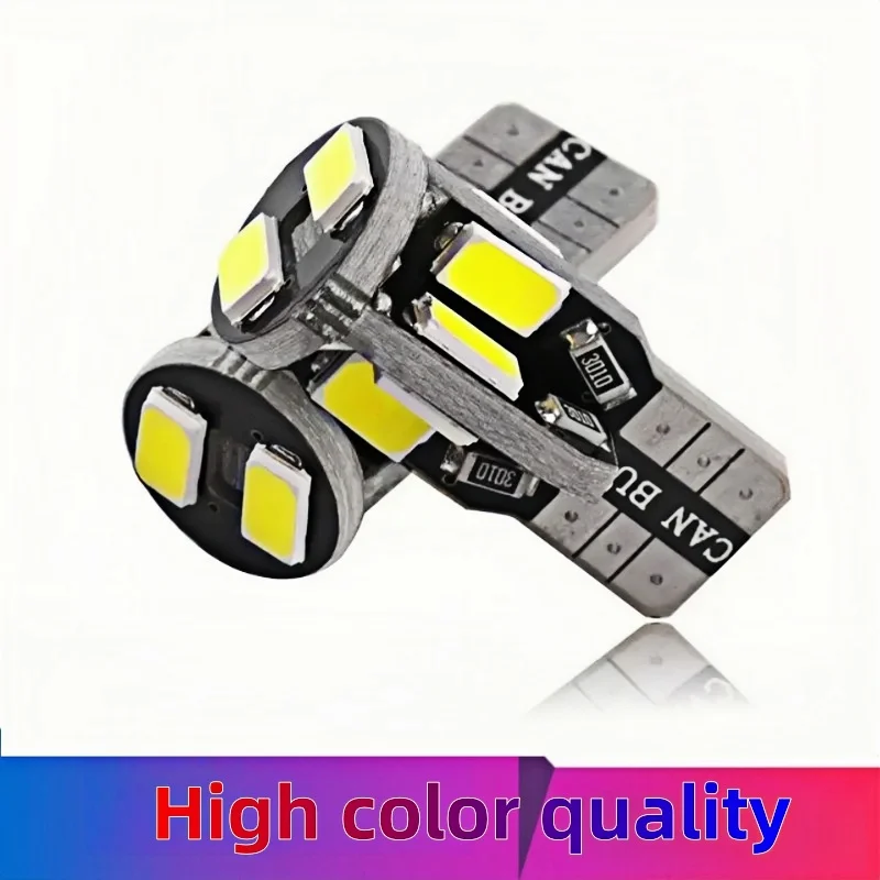 

Car LED light T10 W5W 5730 10SMD decoding ultra high brightness reading light rear trunk light T10 plug-in modification