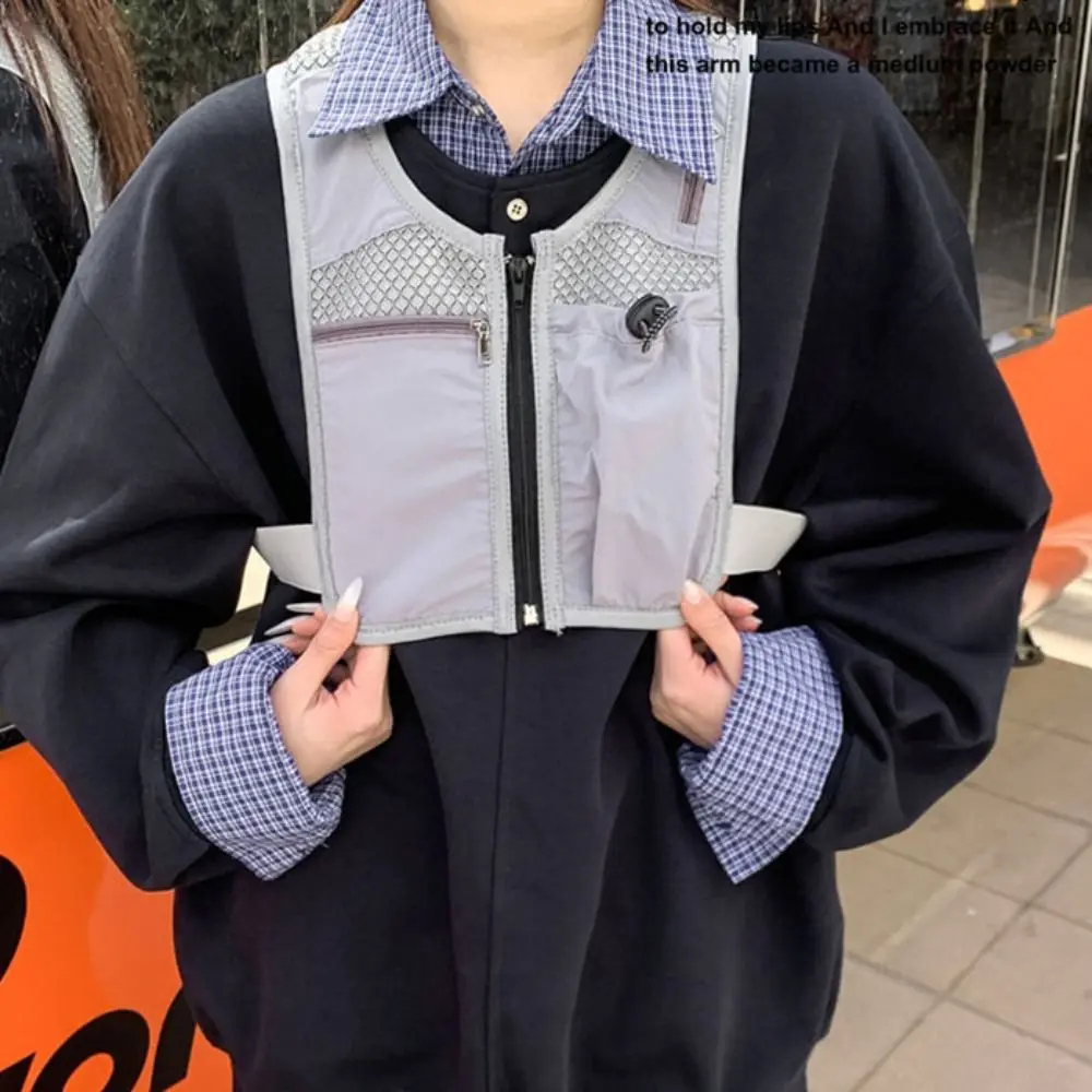 

with Pockets Reflective Running Vest Pack Waterproof Adjustable Running Hydration Vest Bag Breathable Convenient Men's Chest Bag