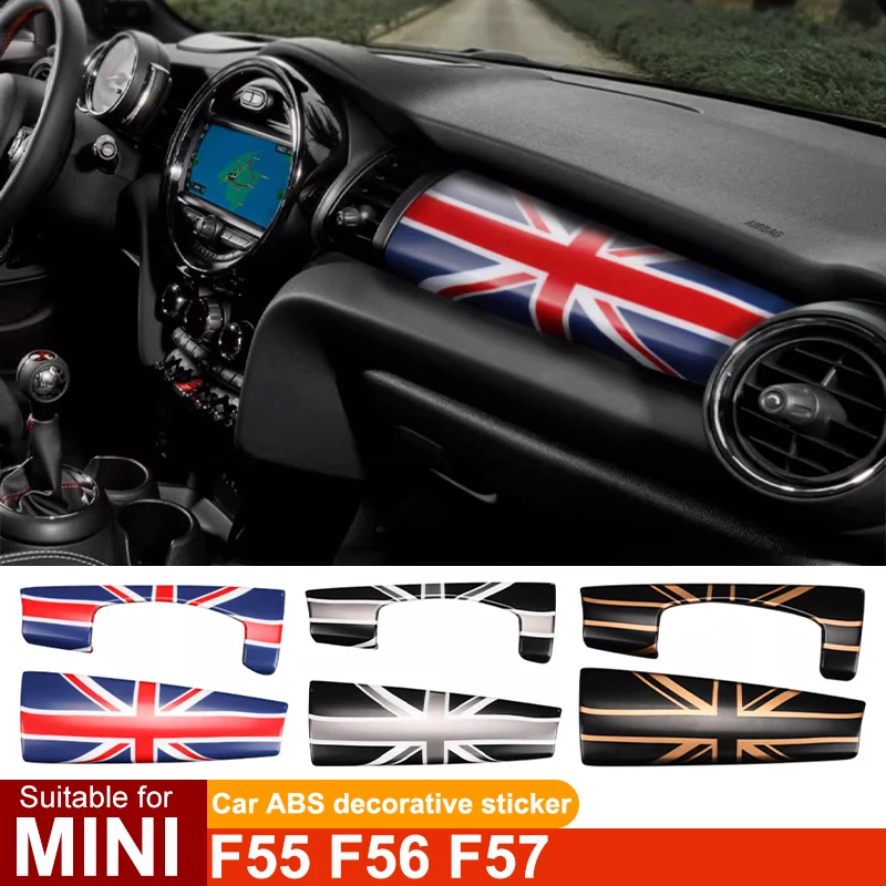 

Для MINI ONE Cooper S JCW F55 F56 F57 крышка приборной панели автомобиля декоративная наклейка ABS аксессуары для модификации интерьера