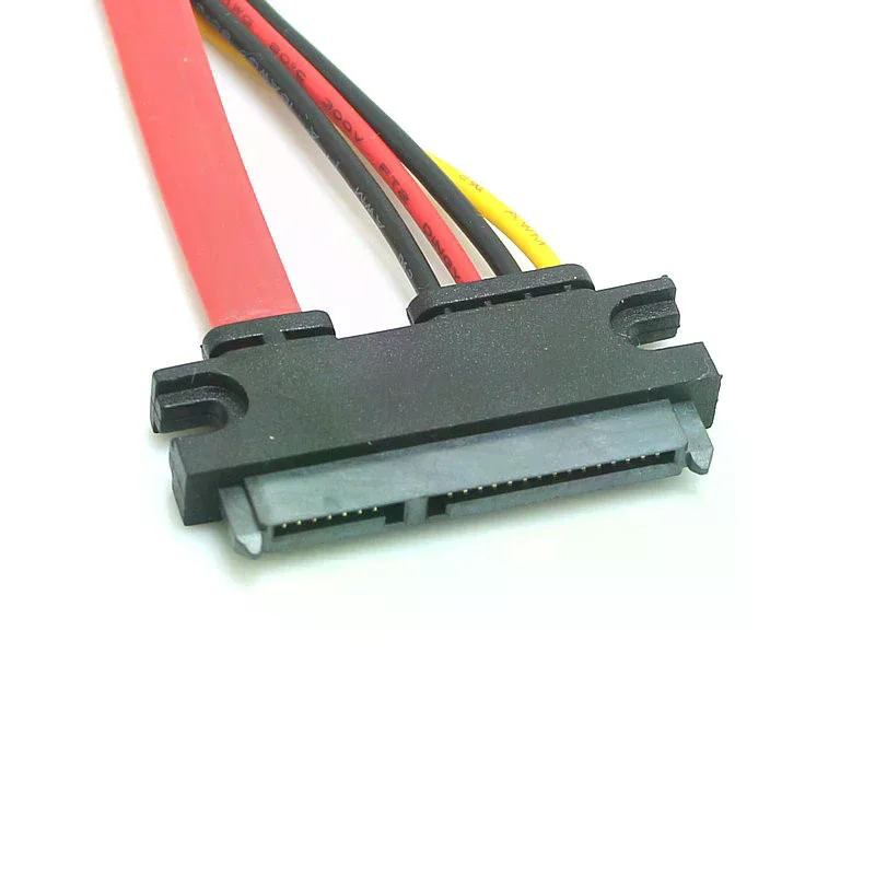 Sata 22 Pin Male To Female Sata Extension Cable SATA 22 Pin Male To Female 7+15 Pin Sata Data Power Combo Cable Extension