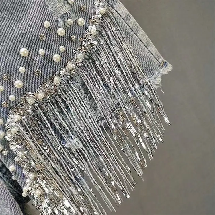 American Sexy Retro Short Jeans Women Casual Rivet Distressed Vintage Patchwork Solid Color Zipper Summer Low Waist Bodycon