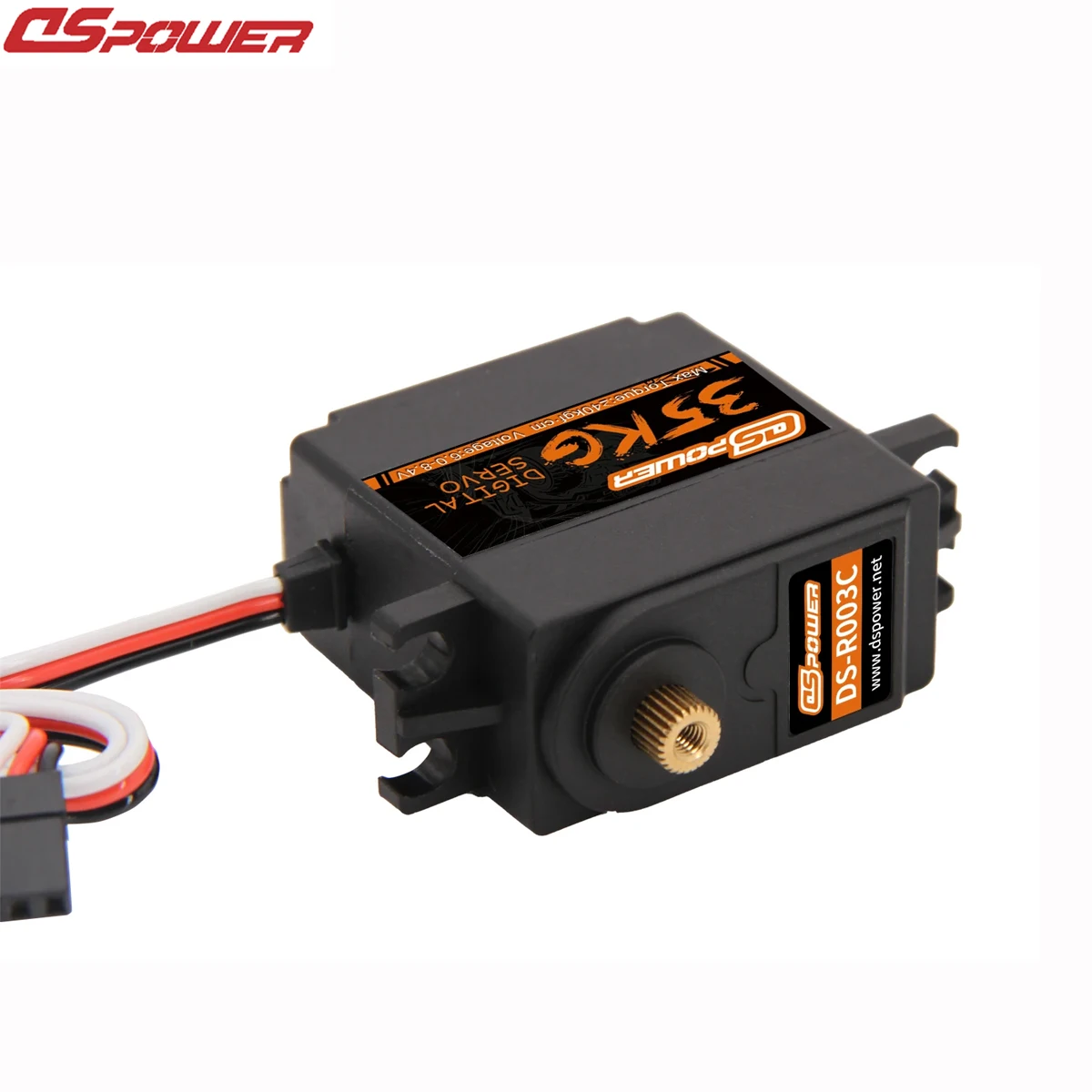 DSpower 35KG Servo Digitale Impermeabile Grande Coppia Metal Gear Servos 180/300 Gradi 25T Braccio per RC Auto Crawler Robot Parti di Barche