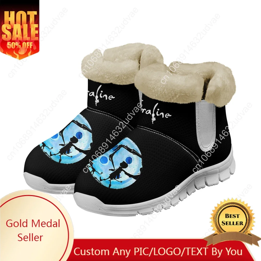 

Coraline The Secret Door Snow Boots Mens Womens Teenager Shoes Keep Warm High Quality Casual Lightweight Sports Custom Sneakers