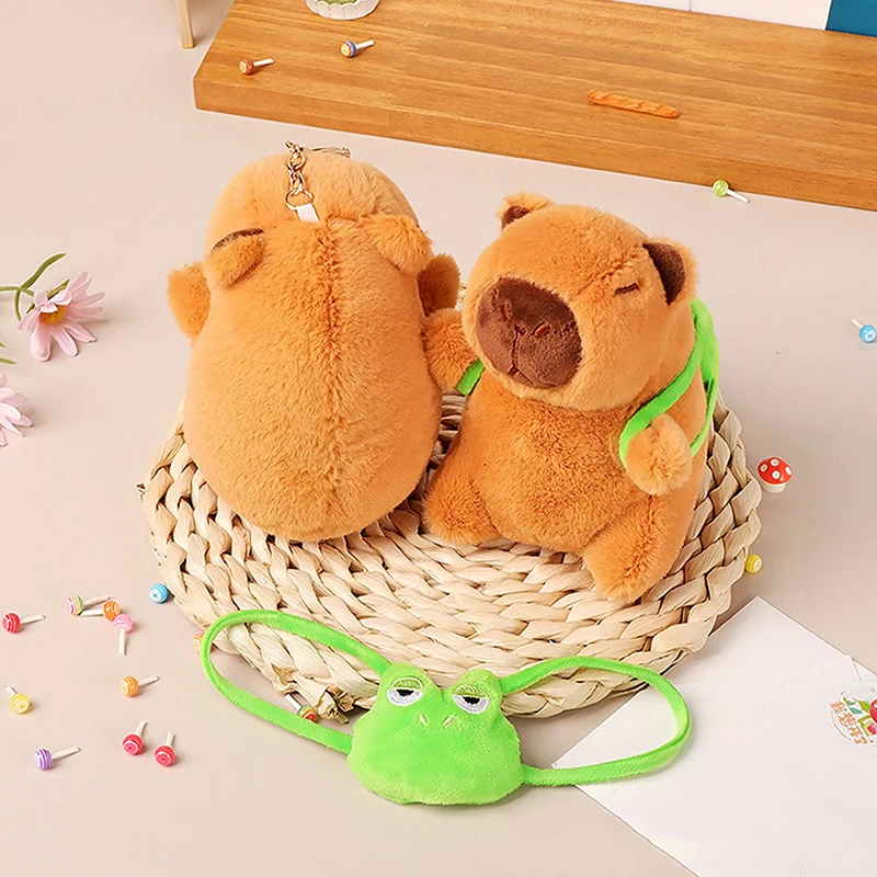 Capivara de pelúcia infantil, brinquedo kawaii, bichos de pelúcia, presente, novo