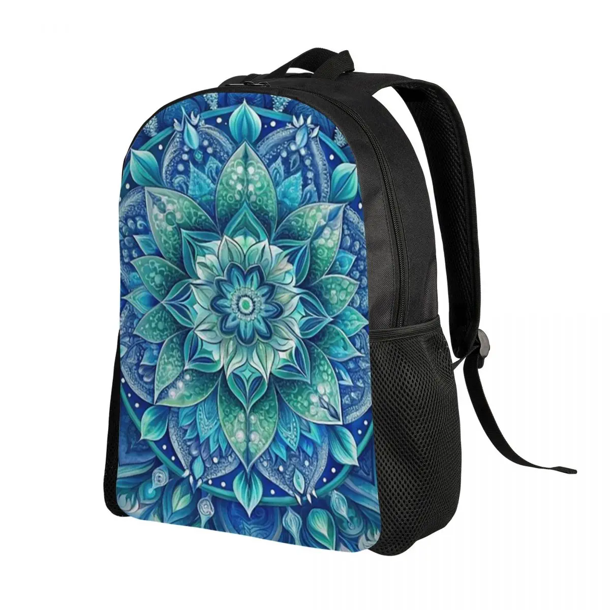 Bohemian Mandala Print Pattern Backpack Daypack Large Capacity Children BookBag School Bag Shoulder Bags for Men Women