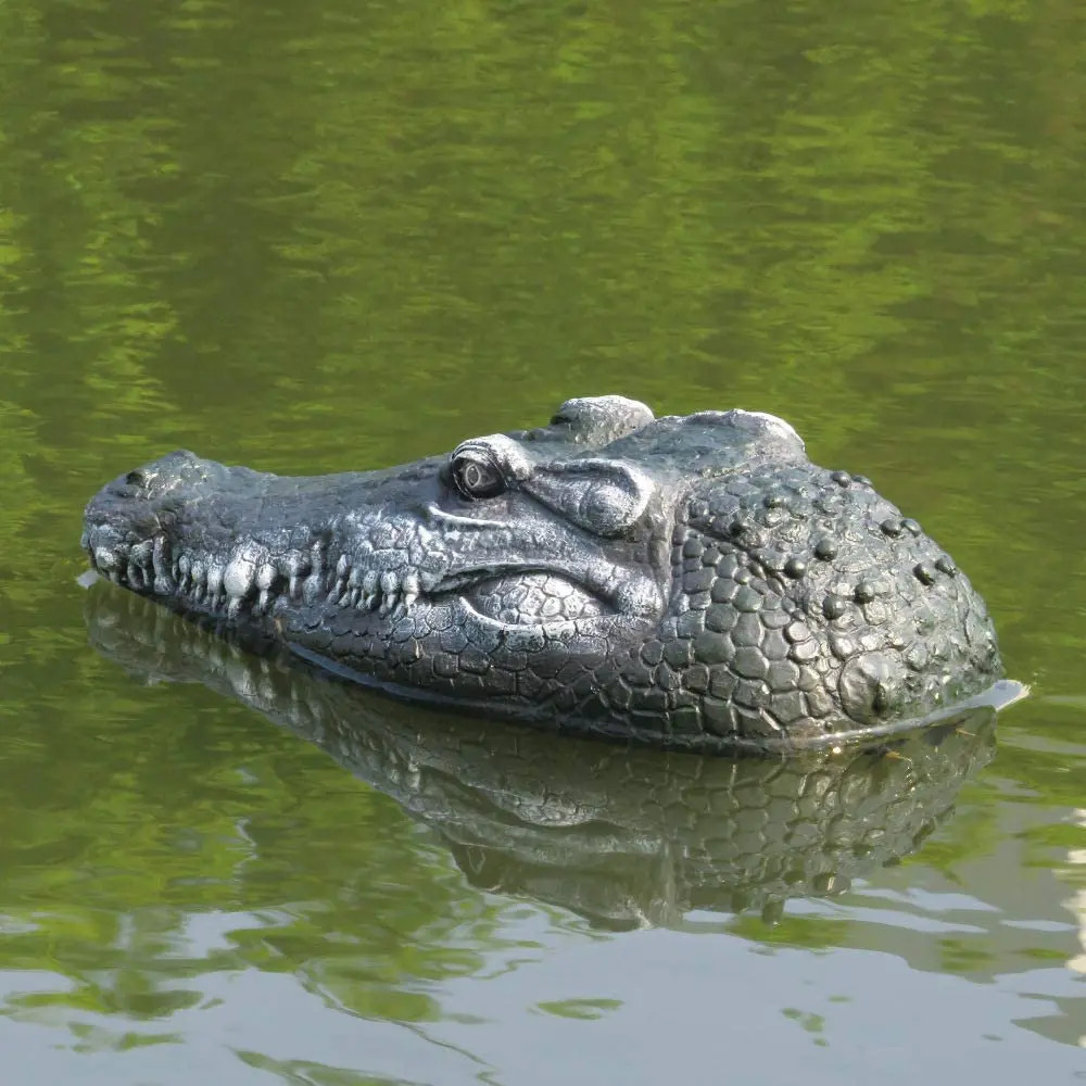 New Crocodile Remote Control Boat Height Simulation Crocodile Head 2.4G Electric Simulation Water Floating Spoof Toy Boat Remote