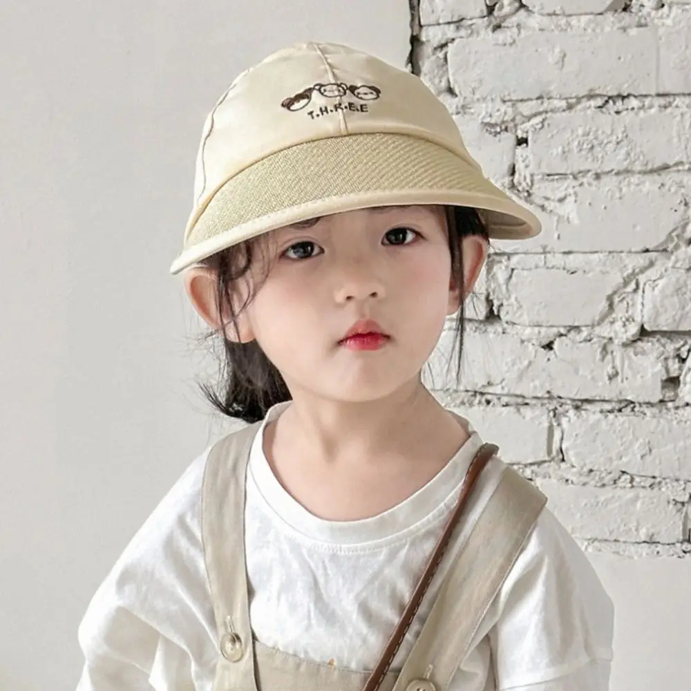 New Large Brim Sun Visors Hat Straw Empty Top Adjustable Children Baseball Caps Hip Hop Hats Boy Girl Bonnet Baby Summer