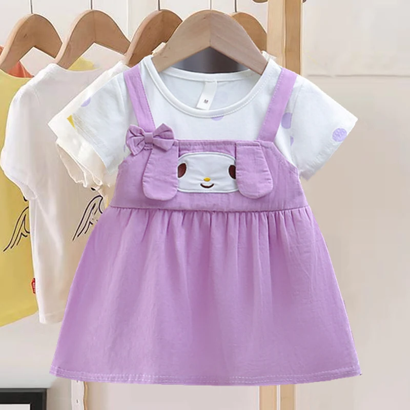 New Baby Girl Dress Cartoon Dog Lovely Princess Dress Kid Party Costume Children Clothing Summer Elegant Vestidos Infant A1175