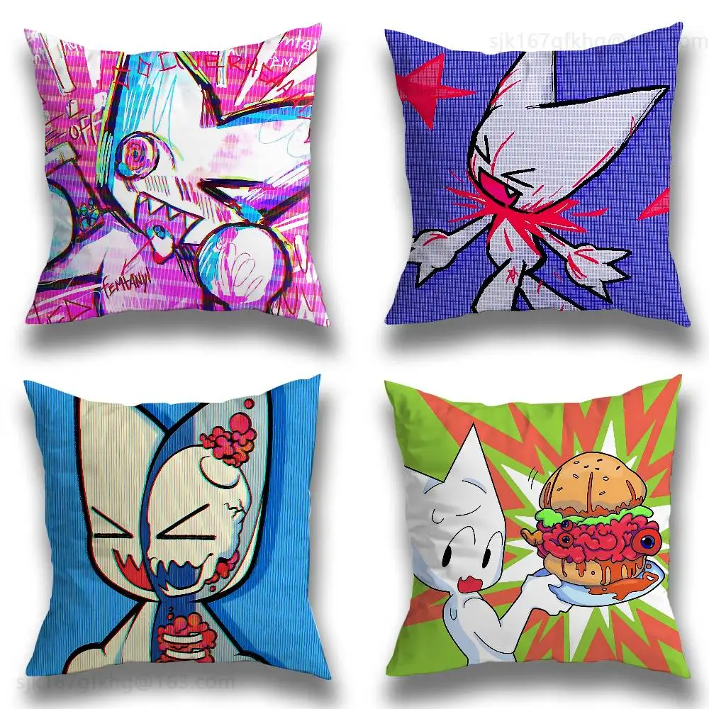 

F-Femtanyl Album Pillow Case Sofa Living Room Bedroom Headboard Backrest Cushion Square Cushion Nap Time