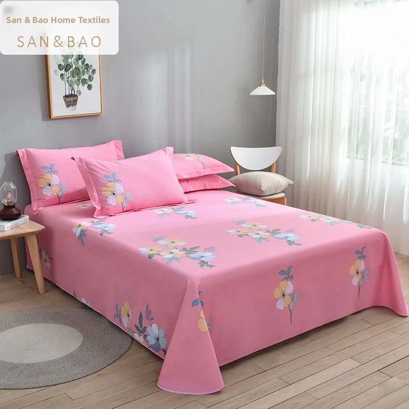 

Thiened Pure Cotton Bed eet Single Piece Princes Sle Marriage Flannel Bedding Cover Universal Cotton Fabric 8m