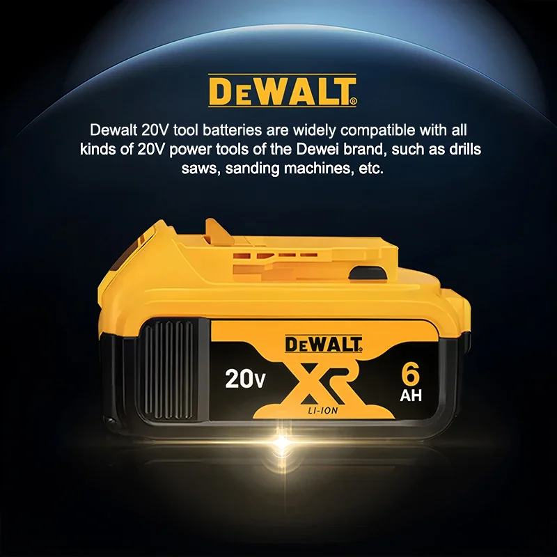 أداة ديوالت 20 فولت لـ Dewalt DCF887 مثقاب كهربائي يعمل بالبطارية DCG405 زاوية طاحونة ، مثقاب صدمي DCD796 ، لبطارية ديوالت 20 فولت #5