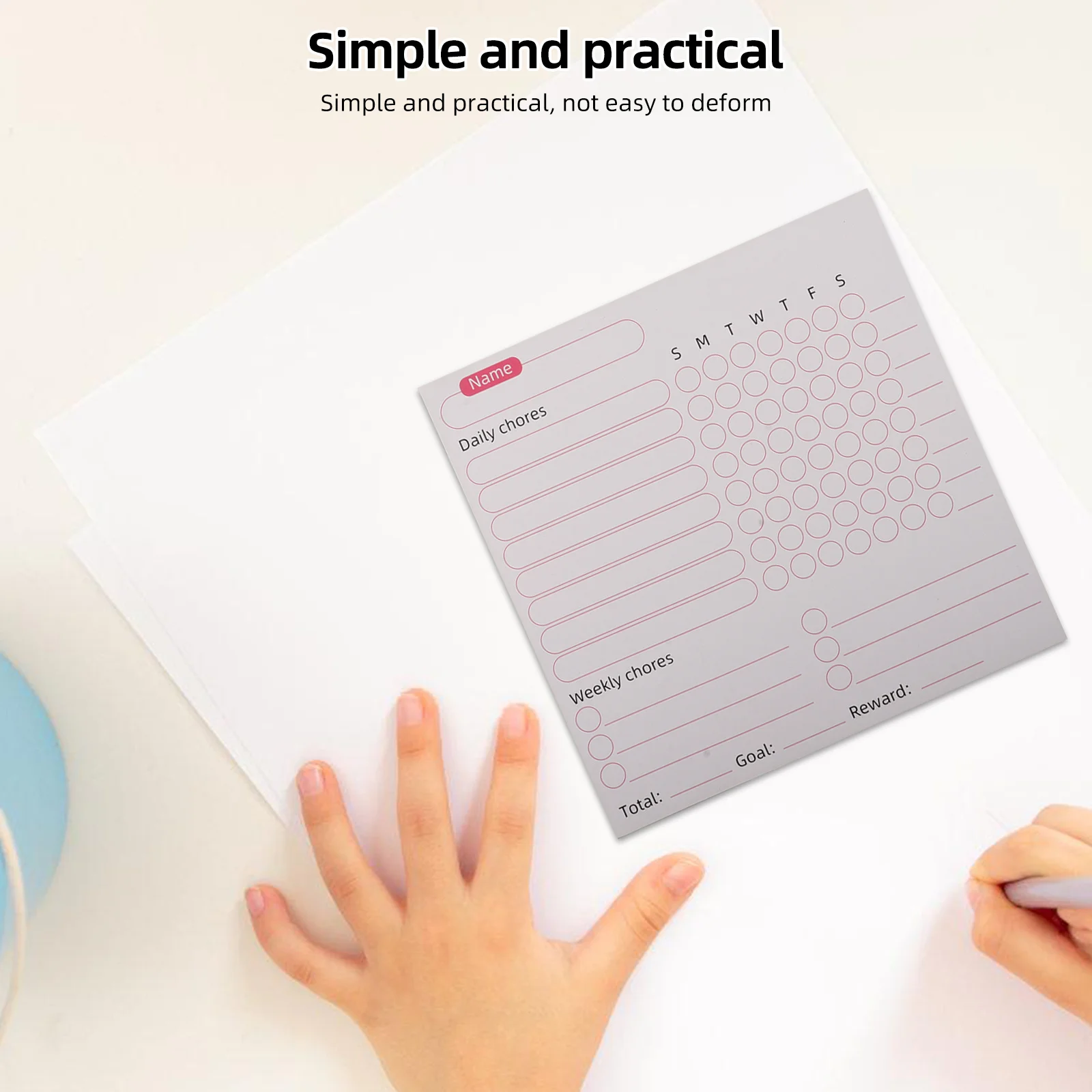 3 قطع مخطط المهام الجاف للمسح الأسبوعي للأطفال، منظم المسؤولية العائلية، مرفق الثلاجة، مخطط أسبوعي