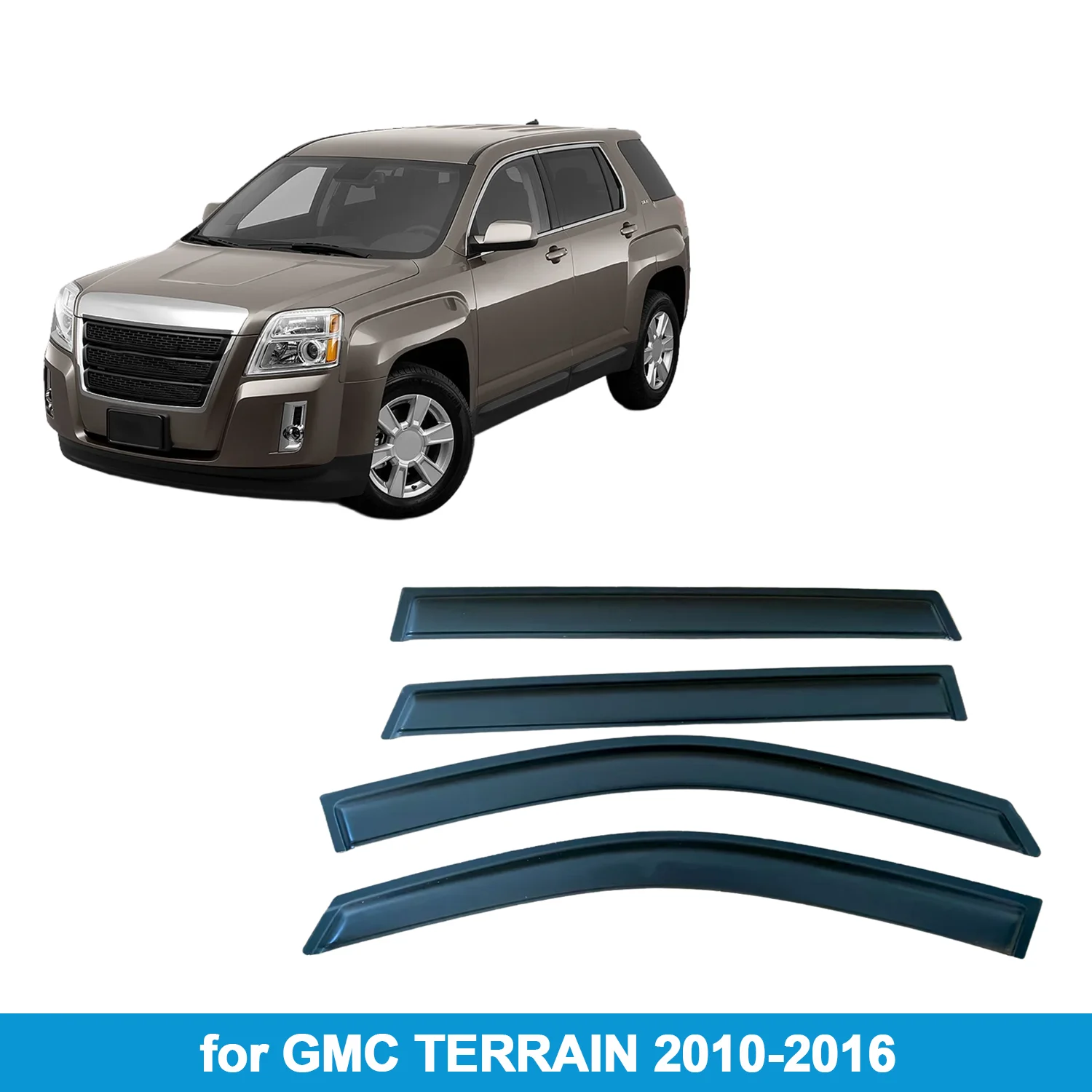 

Оконный козырек для GMC TERRAIN 2010-2016, защита от дождя, боковой дефлектор, защита от атмосферных воздействий, лента для наружного крепления