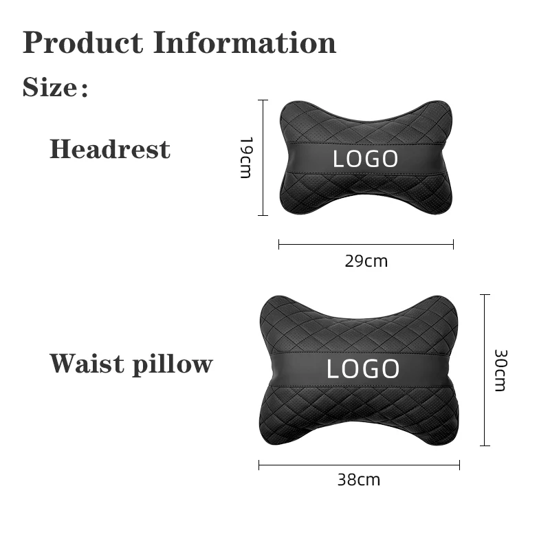 Car Seat Head Support Cushion Lumbar Pillow Interior Accessories For Geely Boyue Haoyue Vision-X3 New emgrand Vision Binyue