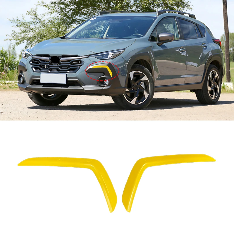 

For Subaru CROSSTREK Ascent Headlight Eyebrow Trim Sticker Headlamp Decoration Cover Front Light Modification Accessory