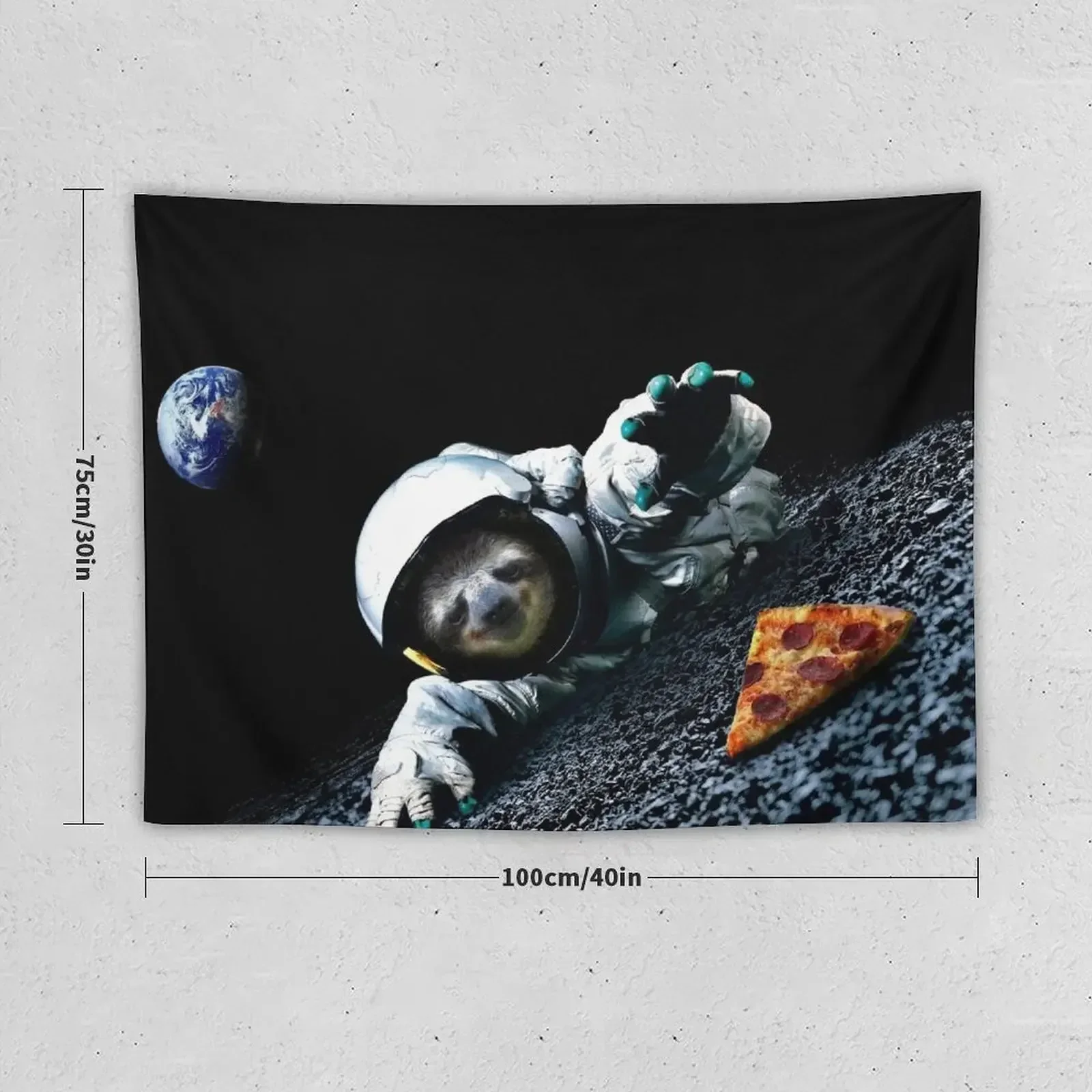 Slothstronaut Tapestry Wall Coverings Decoration Wall Aesthetic Decoration Tapestry