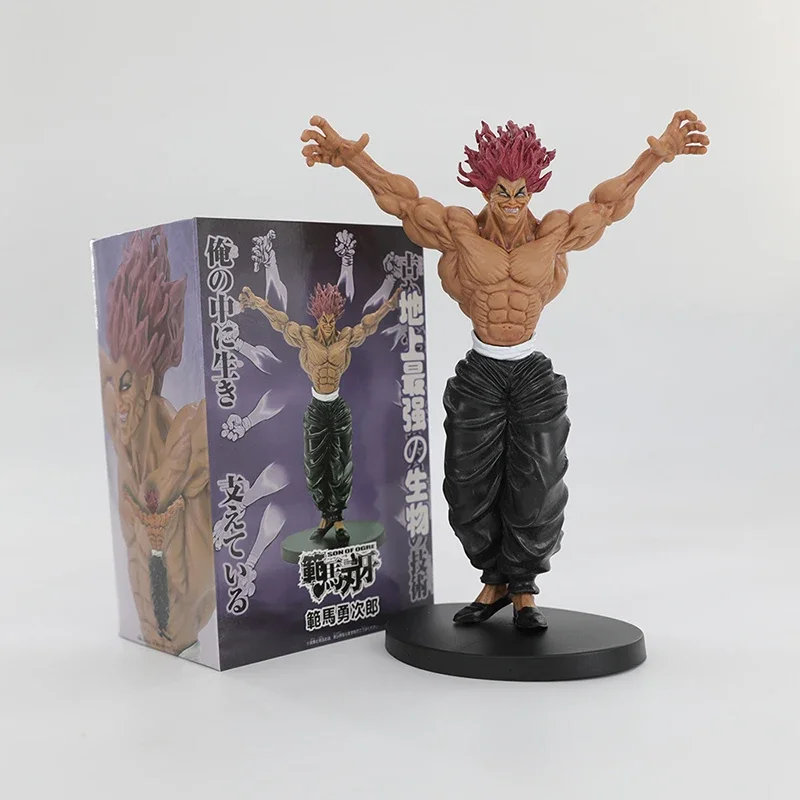 Hanma Yujiro Action Figure Anime Peripheral Muscle Male Model  Play Toy Ornament Statue Kids Handmade Product Collection Doll