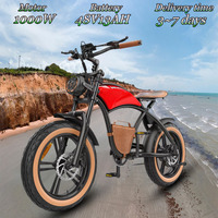 Hidoes B10 Electric bicycle 1000W 48V13AH Lithium Battery Electric motorcycle 20*40 inch Fat Tire Adult Mountain Snow Ebike