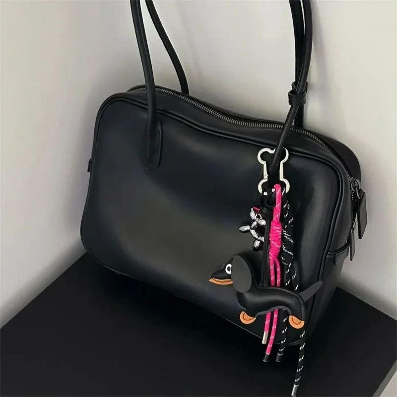 Dachshund المفاتيح حقيبة جلدية حزام شخصية سيارة قلادة مياو نمط حقيبة يد ملحق للنساء #4