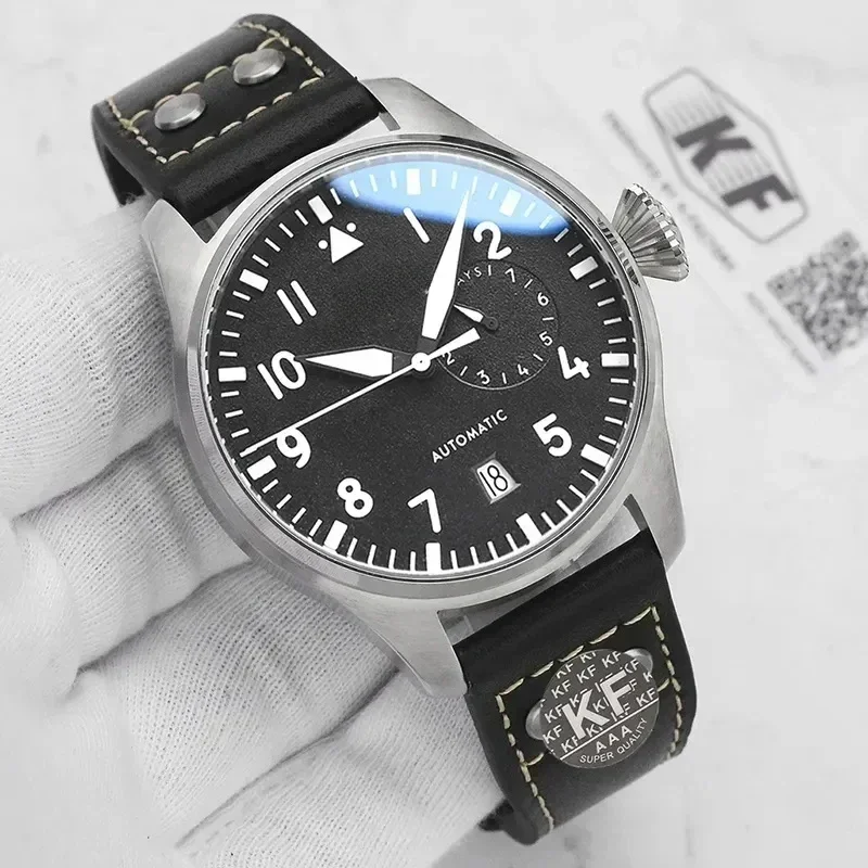 New Mechanical Mens Watch Automatic Big Pilots Le Petit Prince Blue Black Brown Leather Sport Rose Gold Watches