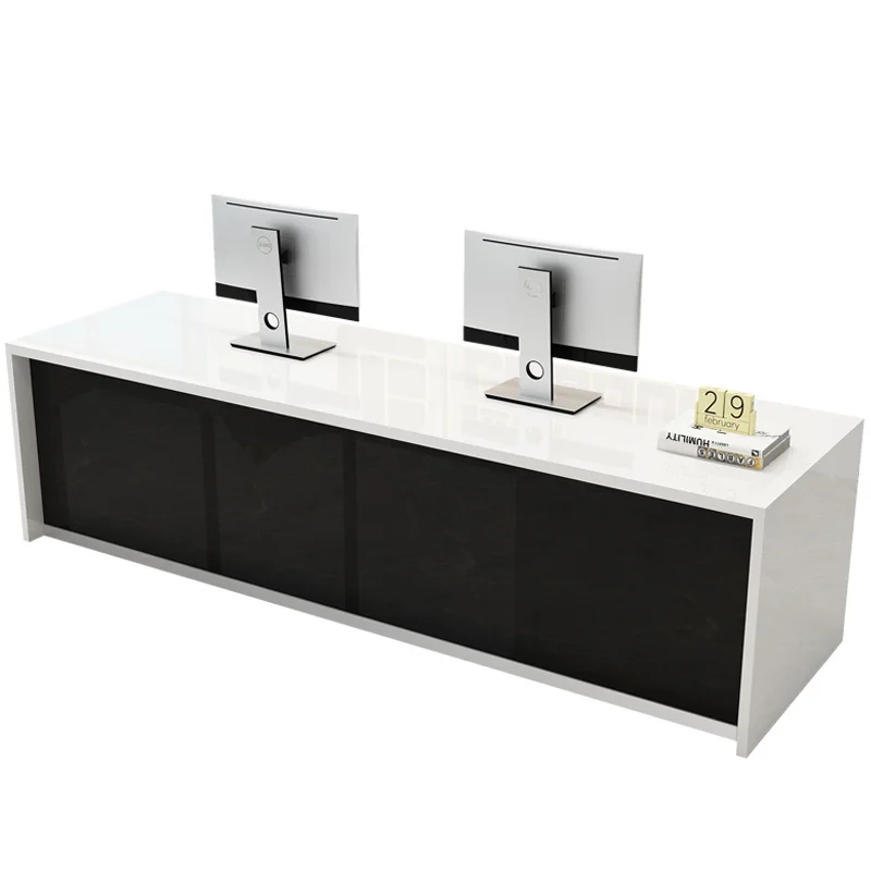 Luxury Office Reception Desk Salon Modern Professional Cashier Reception Desk Simple Beauty Mostrador Recepcion Office Furniture