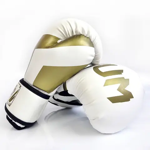 Gants de boxe en cuir PU respirant pour enfants et adultes 12oz 14oz 16oz Gants d'entraînement professionnels pour le taekwondo et le muay thai