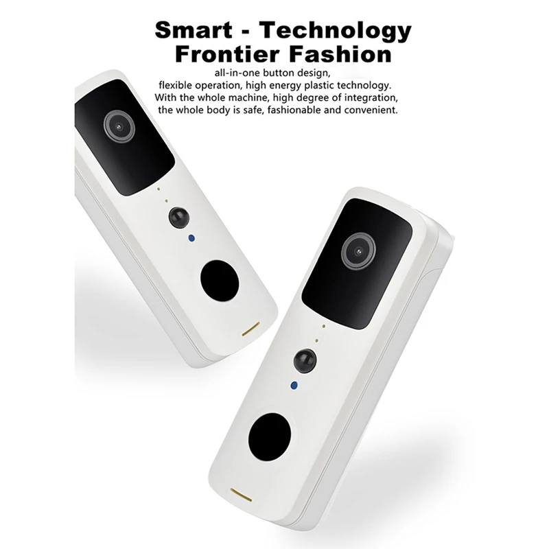 جرس باب فيديو بعدسة واسعة الزاوية ووحدة مزامنة ، صوتين بااتجاهين ، فيديو عالي الدقة ، تطبيق حركة وتناغم ، تويا الذكية ، ودرجة Way