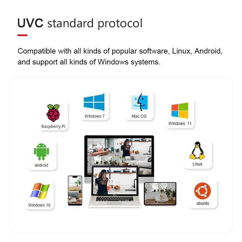 Imx415 38mm 4K 8MP 6mm 55degree Distortionless 3840x2160 30fps Video Conference Mini HD USB Camera Module