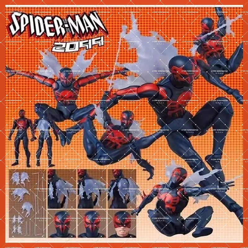 

Spider-Man 2099 Presale Original Number Mafex 239 Marvel Mobile Doll Spider-Man 2099 Tabletop Decoration Collect Birthday Gifts