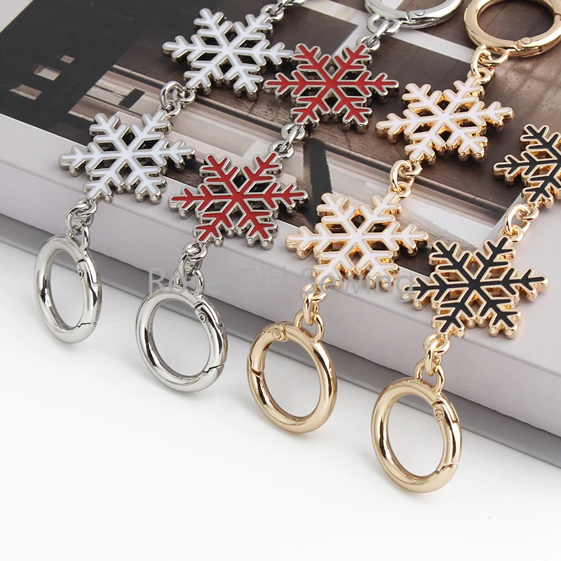 

2/5/20PCS 46CM Snow Shape Bag Chian Bags Extender For DIY Bag Extension Chain Handbag Belts Strap Handle Replacement Accessories