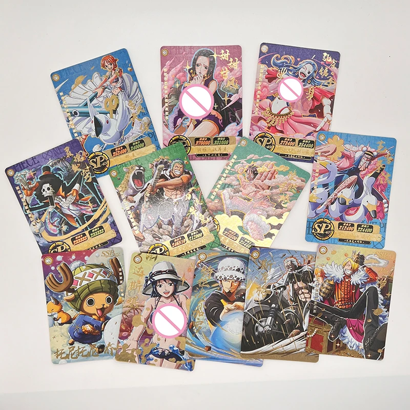 

Little Dinosaurs One Piece Monkey D. Luffy Nami Boa-Hancock Sp Ssp Cards Anime Characters Game Collections Boys Birthday Gifts