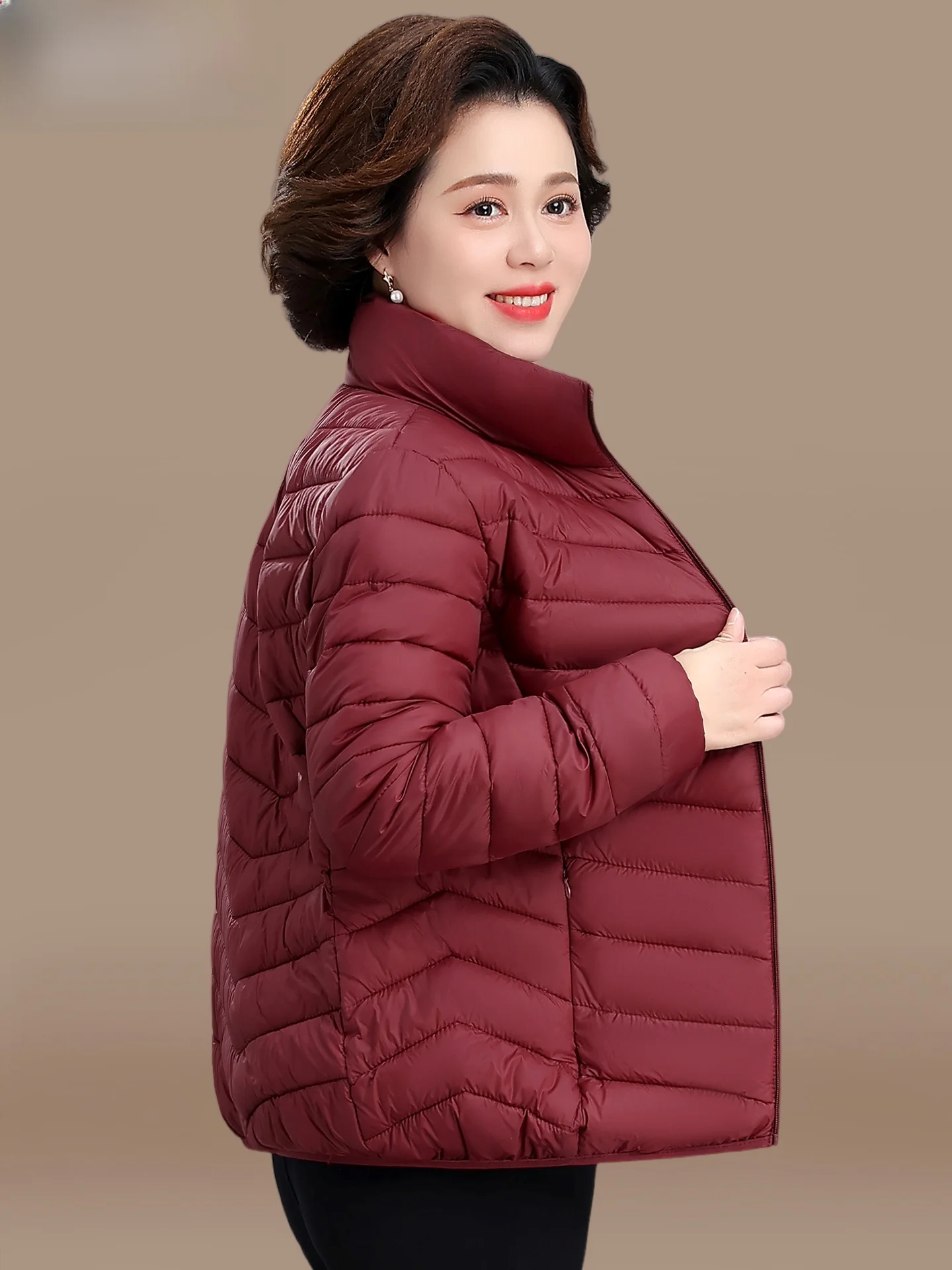 

Lightweight down Cotton Jaet for Women 50s And 60s Mom Winter Faionable Outerwear Warm Windproof Wear-resistant Regular S...