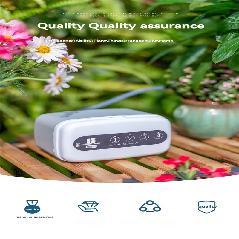Garden plants support WIFI intelligent watering device, dual pump timed automatic drip irrigation system, remote APP control