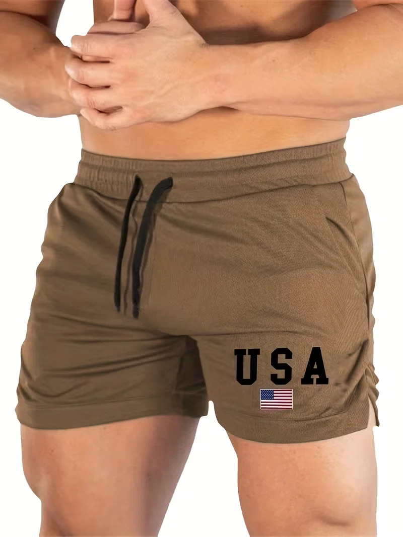 Summer men's fitness pants, gym pants, gym shorts, running walking sportswear, running shorts, men's sports jogging