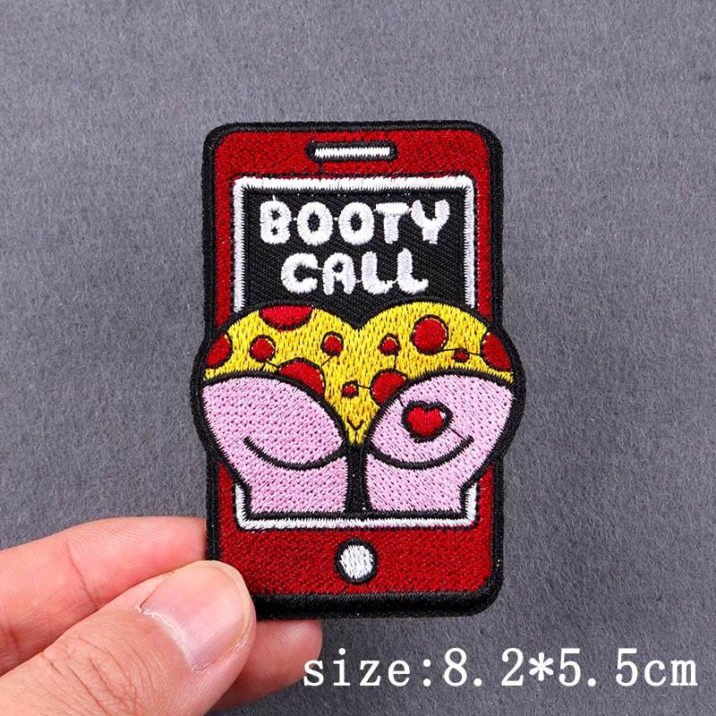 Sexy Patch Iron On Patches For Clothing Hip Hop Punk Embroidered Patches For Clothes Skull Love Embroidery Patch Stickers Badges