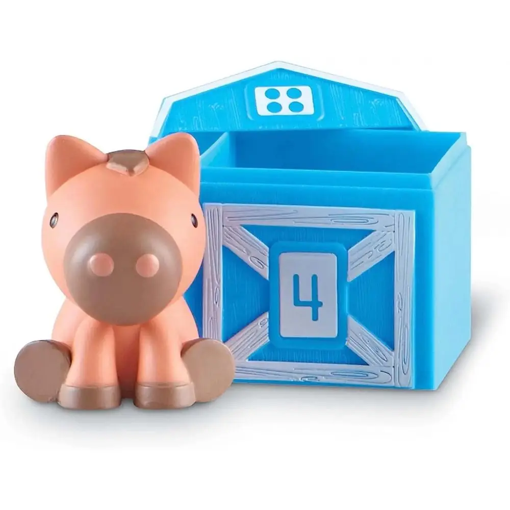 Marionetas de dedo de animales con clasificación de colores, Educación Temprana, granero, casa a juego de animales, juguetes interactivos de aprendizaje para niños pequeños de plástico