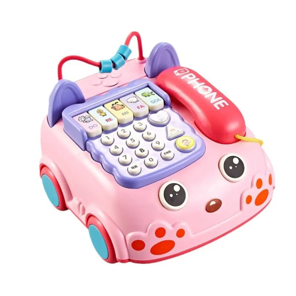 Abs bebê telefone simulação quebra-cabeça piano do bebê música luz voz multifuncional máquina de aprendizagem eletrônica presentes aniversário