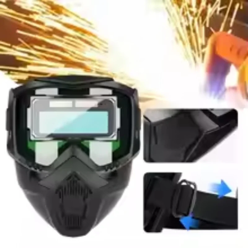 Professional Welding Goggles Auto Darkening Solar Powered Welder Glasses Safety Eye Protection for Arc MMA MIG TIG Welding