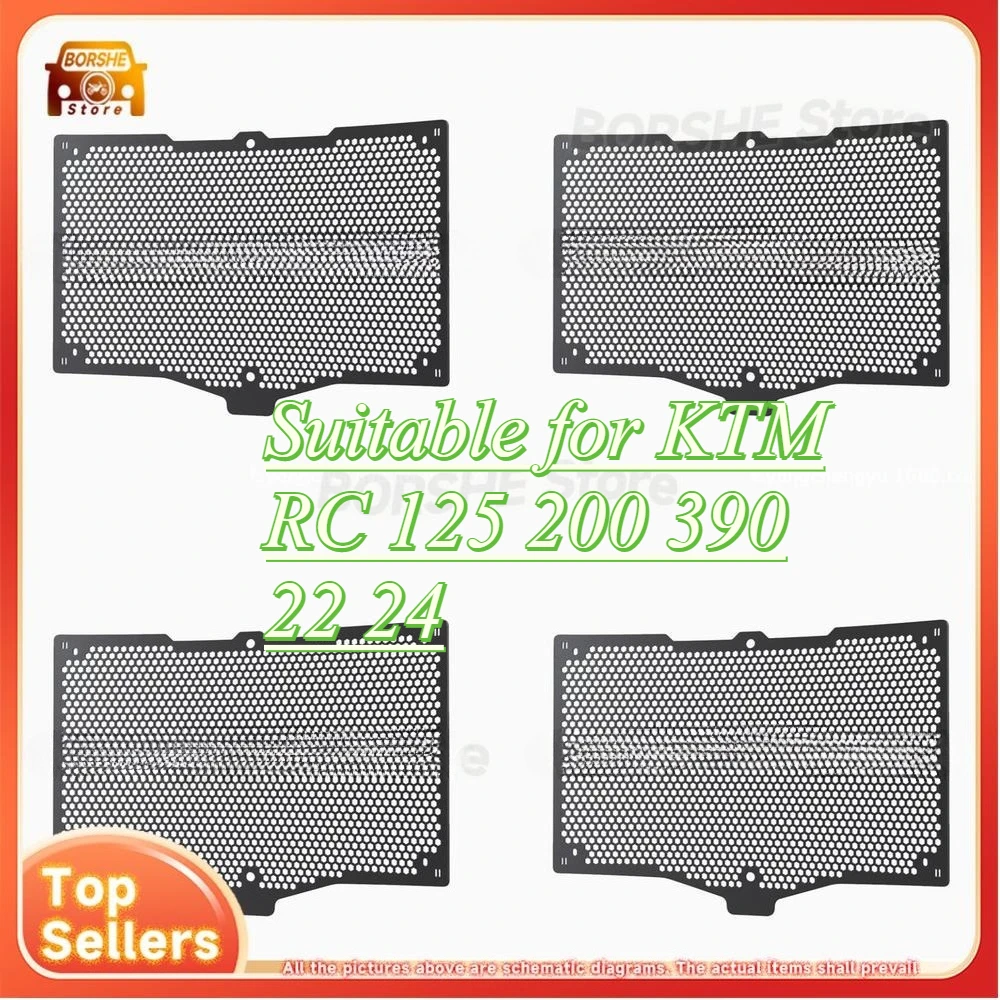 

Suitable for KTM RC 125 200 390 22 24 Model Radiator Guard Coolant Tank Protector Accessory