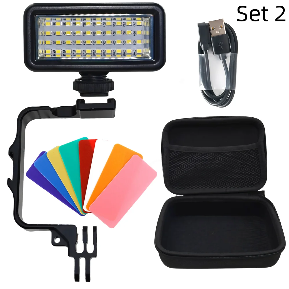 Unterwasser-Tauchlampe Wasserdichte 40M LED-Leuchte Blitzbeleuchtung für GoPro Hero13 12 DJI Action 6 5 Pro 4 Kamera-Zubehör – Detail 9