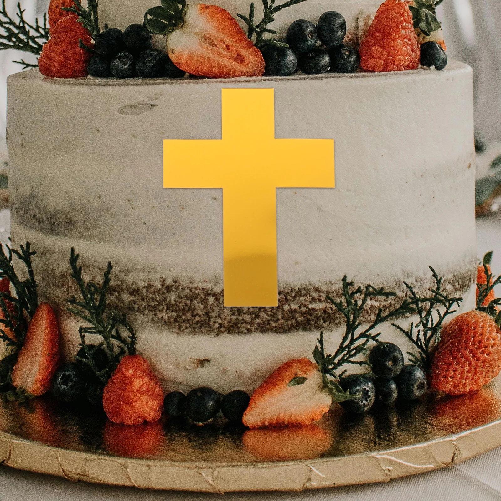 

10pcs Cross Decorations Baptism Dessert Toppers Cake Dessert Toppers nament Decorative Cake Inserts Birthday