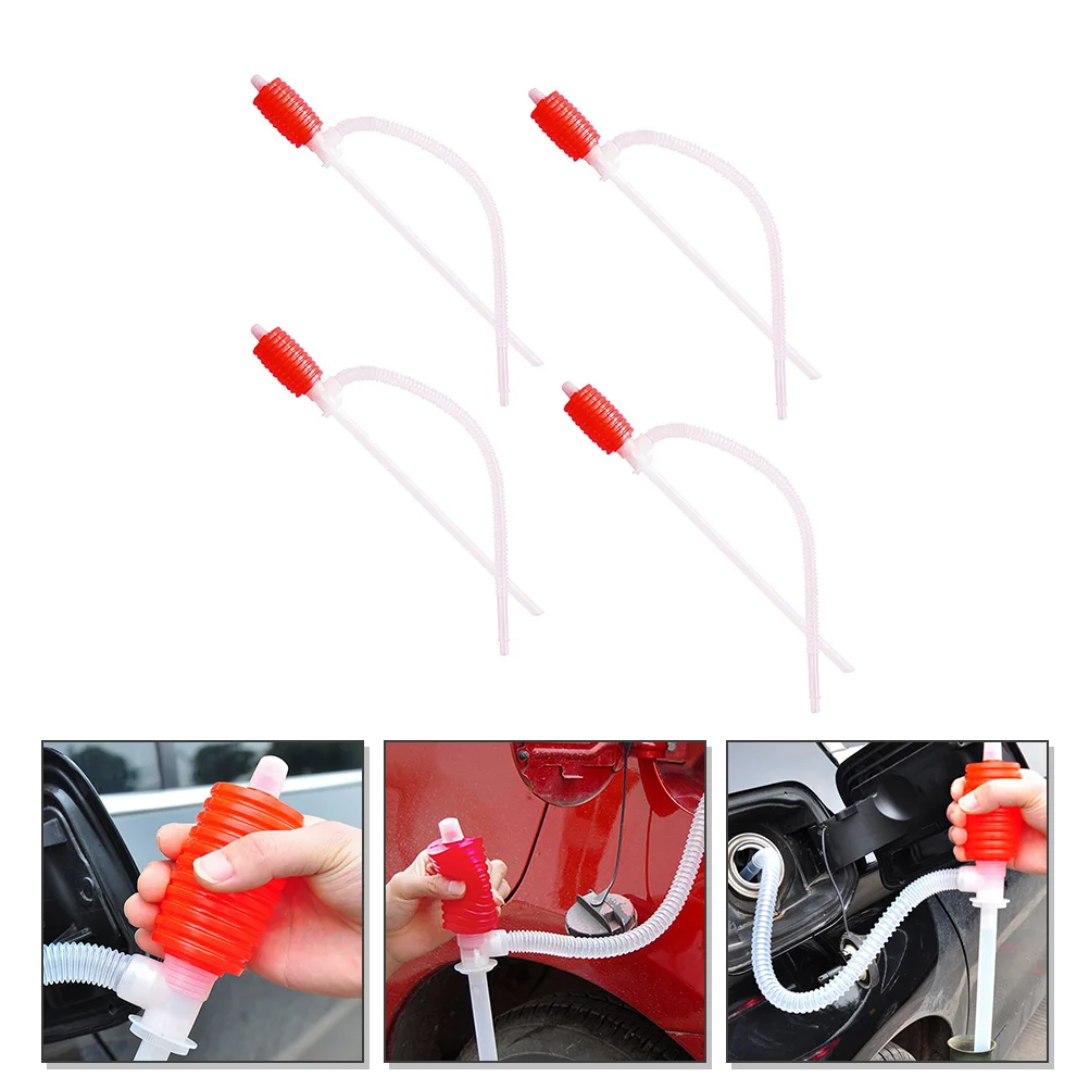 

4 Pcs Oil Extractor Air Pump Water Automotive High Speeds Siphon Liquid Squeezing Change Fuel Transfer Pp Hand Manual Pumps