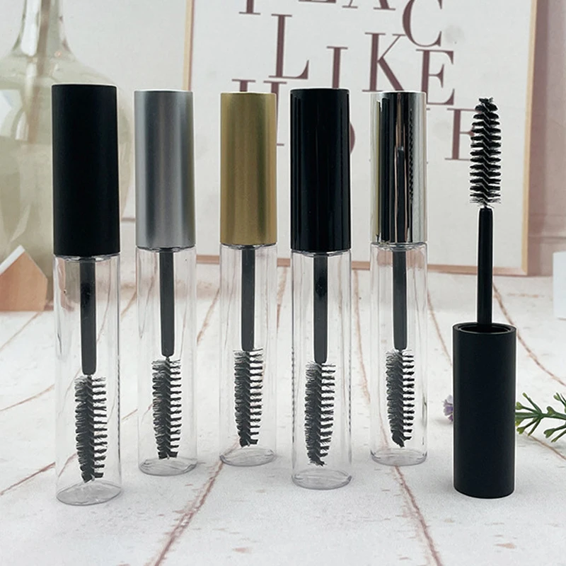 10/20/30/50pcs 10ml Mascara Empty Tube Eyelash Growth Liquid Bottle with Leak-proof Inner Lid Refillable Cosmetic Containers
