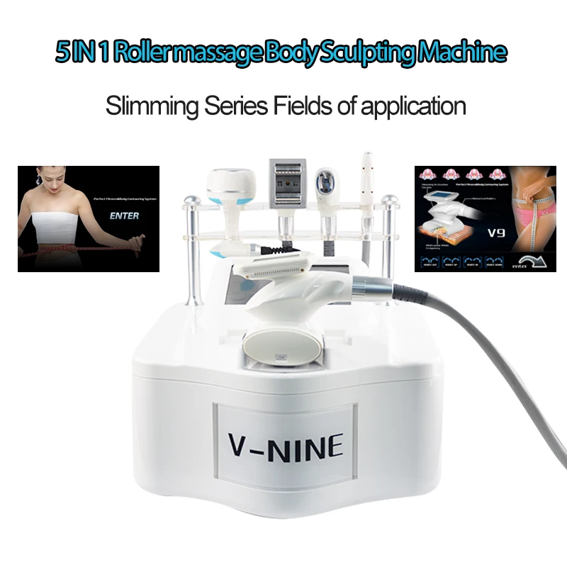 

Portable 5 in 1 Vela BodyShape lose Weight Vacuum 40K Cavitation Slimming Roller Shaping Massage Machine Fat Removal Face lift