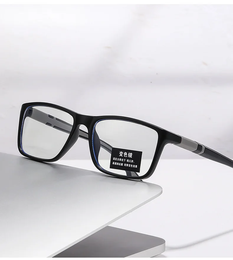 +0,5 +0,75 Photochrome, ultraleichte Anti-Blaulicht-Lesebrille, heißer Verkaufsartikel, rechteckige Business-/Sport-/Radfahrenbrille – Detail 11