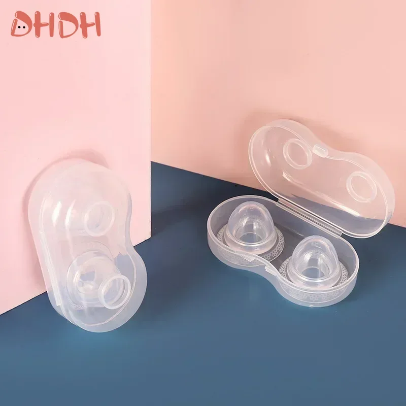 2pcs Silicone Nipple Sucking Corrector Pregnant Women Flat Retraction Puller Breast Shaper Postpartum Chest Physical Corrector